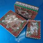 Rectangular tin box for Christmas RG856