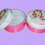 Round cosmetic tin box,matel tin boxes,gift tin box RB120