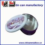 Round Metal Tin box for Cake Wholesale YF001