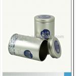 round tea tin box