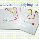 Shopping plastic poly bag with pp cotton fabic DT-45