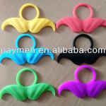Soft Silicone moustaches for drinking bottles with wholesales price Silicone moustaches