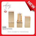 Square Shiny Gold Lip Stick Tube M495