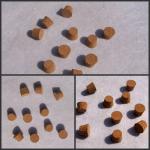 Tapered small wood cork stopper 16*12*12mm C897