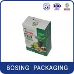tea and coffee capsules, tea satchel paper packaging box green tea box