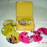 tin coaster set SW-S118 and SW-S90