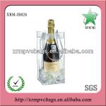 Transparent pvc ice bag for wine XRM-IB026