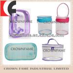 Transparent PVC packing bag with zipper handle various