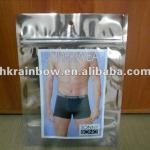 two side clears stand up zipper bag for underwear J45