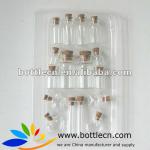 wholesale mix size 0.5ml-10ml mini/small/empty clear glass bottle with cork top 50132