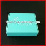 Wholesale teal color printed shipping box folding design zxa-t15