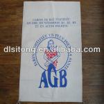 Woven polypropylene poultry feed bag white DLST Lisa 210