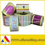 xiamen food adhesive sticker self adhensive sticker label stick STP006
