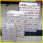 Yiwu Factory 210 gsm White Card Paper Bags Set LSD
