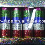 Holographic adhesive Christmas decoration bopp laser tape