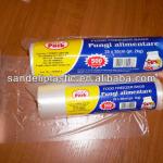 PE plastic transparent flat bag on roll