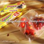 Transparent reclosable plastic ziplock bag