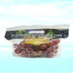 Food Grade Plastic Zipper Lock Fruit Packaging Bag