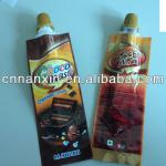 liquid chocolate small spout pouch