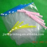 Plastic slider ziplock bag