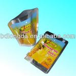 Stand up aluminum foil bag for food packaging