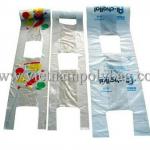 Transparent shirt plastic flat bag on roll for fruit packing