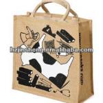 Promotion packing jute bag bottle bag for hot sale