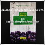 reusable plastic frozen fruit bag/plastic fruit bag with zipper