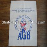 Woven polypropylene poultry feed bag white