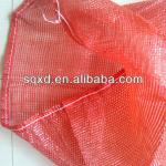 Tubular mesh bag for vegetable and fruits with knitting or leno or raschel or tubular way for onion nylon cotton packing