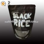 Plastic rice bag stand up with zipper