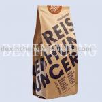 Heat Sealed Foil Lined Kraft Paper Rice Packaging bags