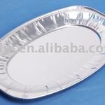 Oval aluminum foil tray