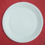 white paper plate