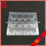 Clear plastic PVC quail egg packaging tray/ 12 pack quail egg tray