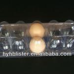 Clear plastic egg tray