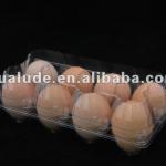 HLDP-8 clear plastic egg tray for 8 chicken eggs