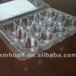 12 holes plastic disposable pvc quail egg cartons
