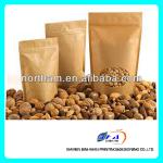 stand up kraft paper bag with zipper