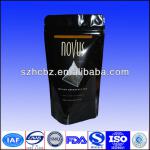 man free black stand up plastic pouch bag