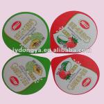 aluminum foil easy open sealing yogurt cup