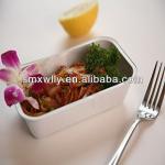 Airline catering aluminum foil tray with lids for meals