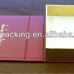 hinged flip lid book shape necktie box