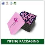 Custom Fancy High Quality Fashion Cardboard Paper Unique Hanging Heart Ribbon Tie Boxes