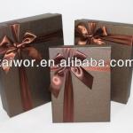 recycled cardboard brown gift tie packaging box