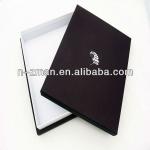 Hot Stamping Black Color Paper Tie Box