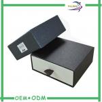 Drawer shaped black cardboard boxes