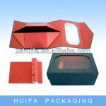 Luxury custom foldable tie boxes for sale with clear window