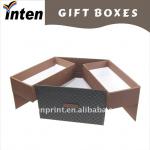 tie flexible shirt paper packaging box with flock