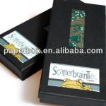 black liner paper gift box for tie with window